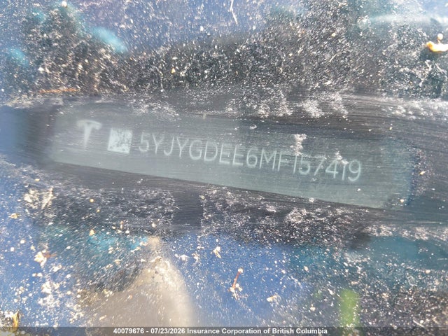 Aukcja sprzedaży 2021 Tesla Model Y, vin: 5YJYGDEE6MF157419, numer aukcji: 40079676