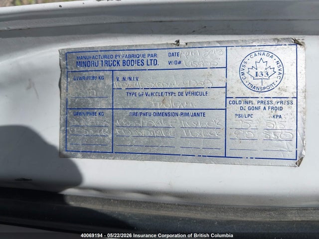 40069194 :رقم المزاد ، 1FDXE4FSXDDA64329 vin ، 2013 Ford E-450 Cutaway مزاد بيع