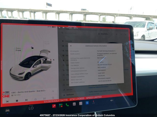 Tesla Model 3 Standard Range Plus 2020 5YJ3E1EA2LF734778 Image 7