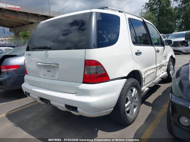 40076094 :رقم المزاد ، 4JGAB57E45A547346 vin ، 2005 Mercedes-benz Ml 350 مزاد بيع