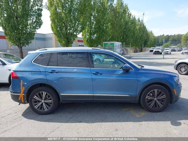 2018 Volkswagen Tiguan Sel Premium მანქანა იყიდება აუქციონზე, vin: 3VV4B7AX5JM032894, აუქციონის ნომერი: 40079717
