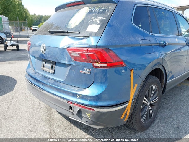 2018 Volkswagen Tiguan Sel Premium მანქანა იყიდება აუქციონზე, vin: 3VV4B7AX5JM032894, აუქციონის ნომერი: 40079717