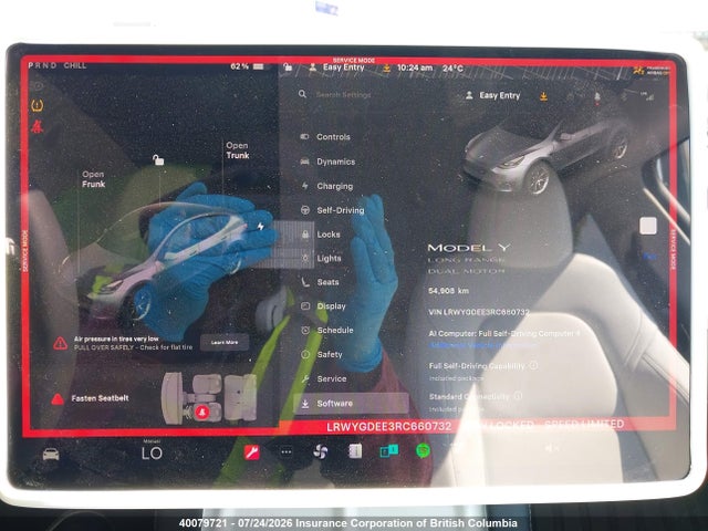 Продаж на аукціоні авто 2024 Tesla Model Y Long Range, vin: LRWYGDEE3RC660732, номер лоту: 40079721