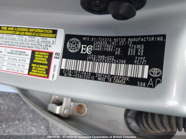 Продаж на аукціоні авто 2013 Toyota Corolla S/le, vin: 2T1BU4EE5DC054396, номер лоту: 40079726