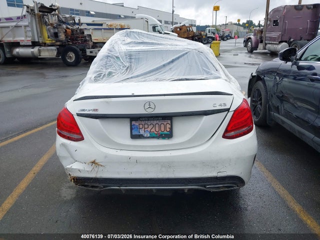 40076139 :رقم المزاد ، 55SWF6EB6HU197578 vin ، 2017 Mercedes-benz C 43 4mati Amg مزاد بيع