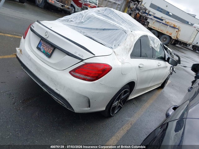 40076139 :رقم المزاد ، 55SWF6EB6HU197578 vin ، 2017 Mercedes-benz C 43 4mati Amg مزاد بيع