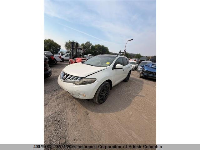 2009 Nissan Murano S/sl/le მანქანა იყიდება აუქციონზე, vin: JN8AZ18WX9W201332, აუქციონის ნომერი: 40079763