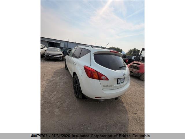 2009 Nissan Murano S/sl/le მანქანა იყიდება აუქციონზე, vin: JN8AZ18WX9W201332, აუქციონის ნომერი: 40079763