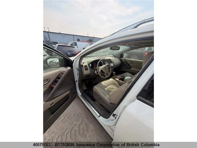 2009 Nissan Murano S/sl/le მანქანა იყიდება აუქციონზე, vin: JN8AZ18WX9W201332, აუქციონის ნომერი: 40079763