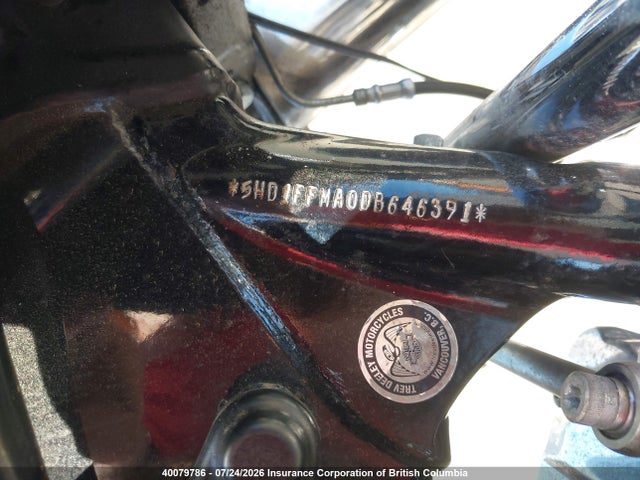 40079786 :رقم المزاد ، 5HD1FFMA0DB646391 vin ، 2013 Harley-davidson Flhtc Electra Glide Classic مزاد بيع