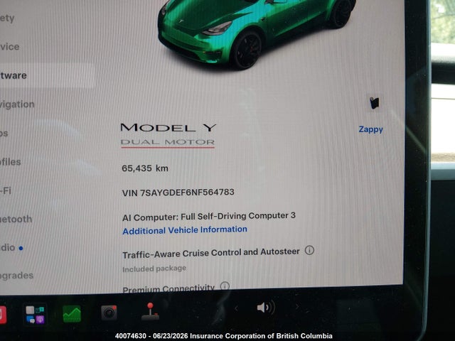 Aukcja sprzedaży 2022 Tesla Model Y, vin: 7SAYGDEF6NF564783, numer aukcji: 40074630