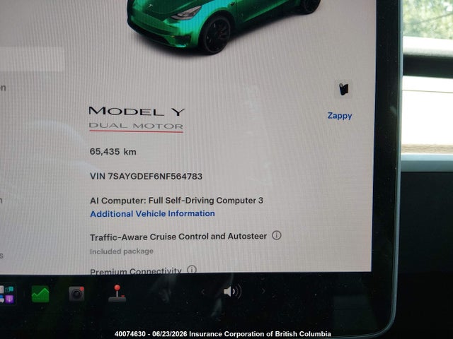 Aukcja sprzedaży 2022 Tesla Model Y, vin: 7SAYGDEF6NF564783, numer aukcji: 40074630