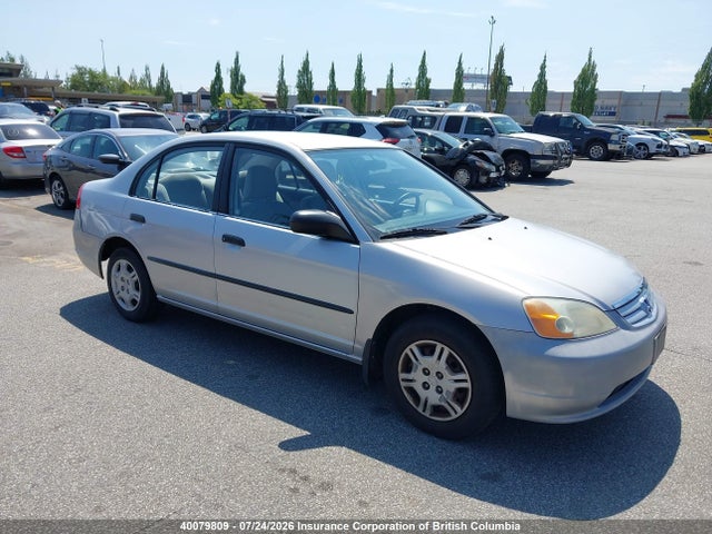 2001 Honda Civic მანქანა იყიდება აუქციონზე, vin: 2HGES16331H925510, აუქციონის ნომერი: 40079809