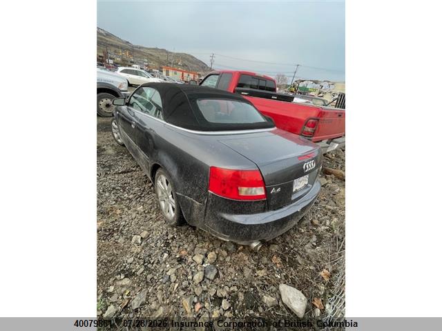 Aukcja sprzedaży 2005 Audi A4, vin: WAUDT48H25K013013, numer aukcji: 40079861