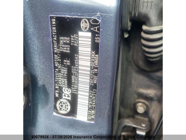 40079924 :رقم المزاد ، 2T1BURHE2FC340542 vin ، 2015 Toyota Corolla L/le/le Pls/prm/s/s Pls مزاد بيع