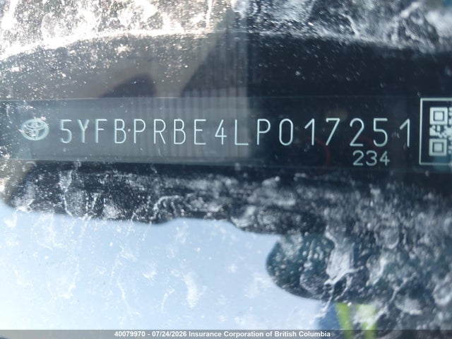 5YFBPRBE4LP017251 Toyota COROLLA LE