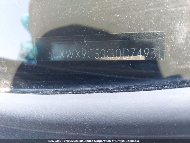 Aukcja sprzedaży 2016 Bmw X3 Xdrive28i, vin: 5UXWX9C50G0D74931, numer aukcji: 40076346