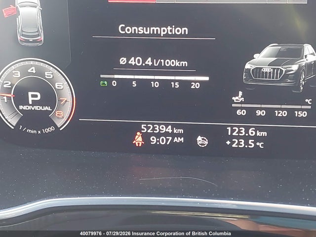 40079976 :رقم المزاد ، WA1FECF34L1057387 vin ، 2020 Audi Q3 مزاد بيع