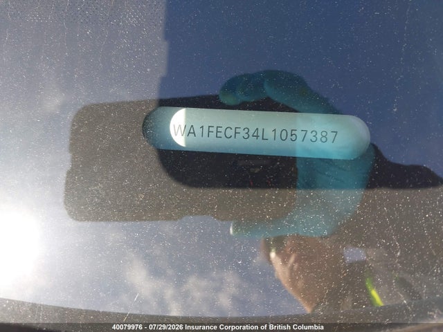 40079976 :رقم المزاد ، WA1FECF34L1057387 vin ، 2020 Audi Q3 مزاد بيع
