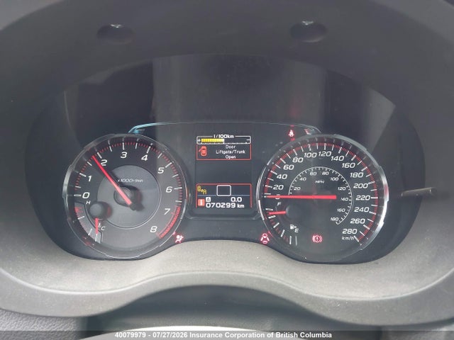 Продаж на аукціоні авто 2020 Subaru Wrx, vin: JF1VA1J61L9826051, номер лоту: 40079979