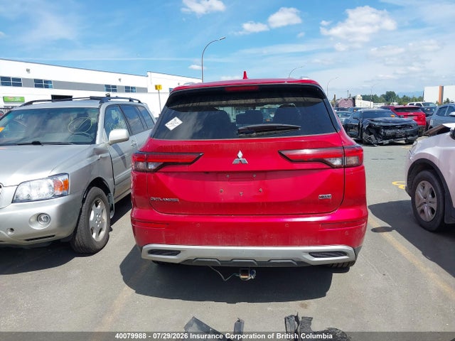 JA4J4UA86NZ615492 Mitsubishi Outlander Se/black Edition