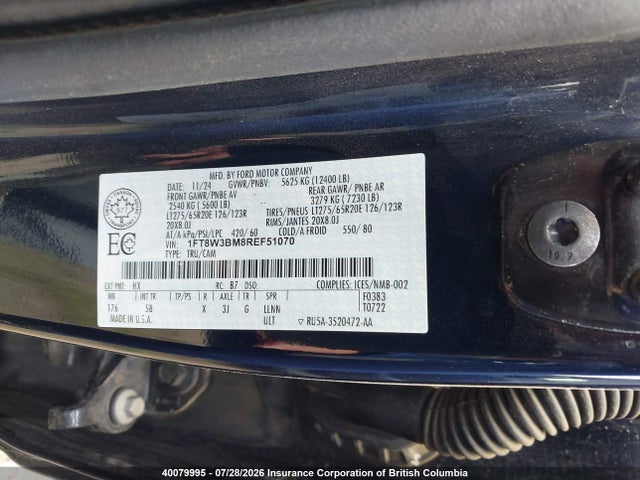 Продаж на аукціоні авто 2024 Ford F350, vin: 1FT8W3BM8REF51070, номер лоту: 40079995