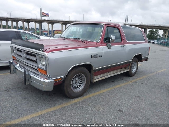 1989 Dodge Ramcharger Ad-100 მანქანა იყიდება აუქციონზე, vin: 3B4GE17Y2KM910733, აუქციონის ნომერი: 40080007