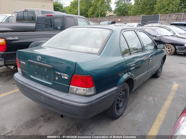 Продажа на аукционе авто 1998 Toyota Tercel Ce, vin: JT2BC53L1W0301106, номер лота: 40080013