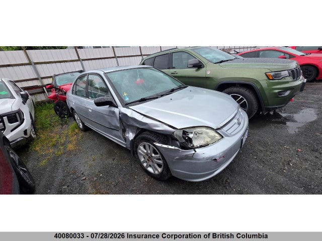 Продаж на аукціоні авто 2002 Honda Civic, vin: 2HGES16472H916951, номер лоту: 40080033