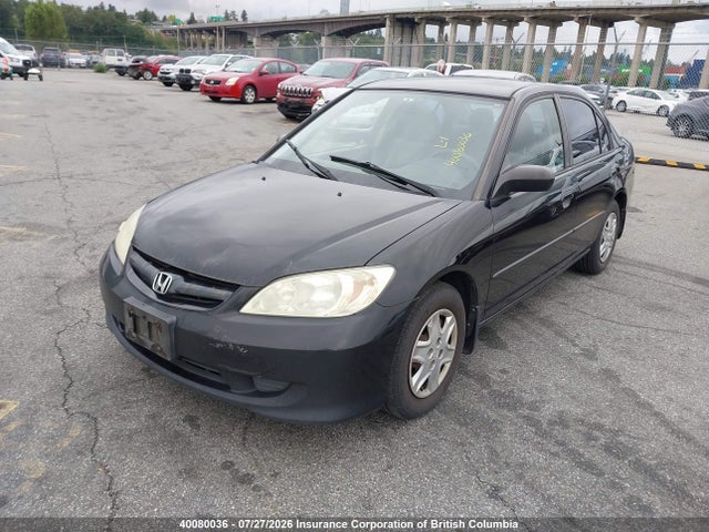 2004 Honda Civic მანქანა იყიდება აუქციონზე, vin: 2HGES16474H929265, აუქციონის ნომერი: 40080036