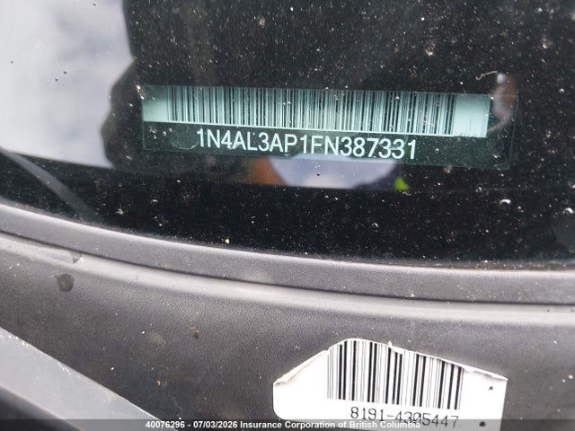 Nissan Altima 2.5/s/sv/sl 2015 1N4AL3AP1FN387331 Image 19