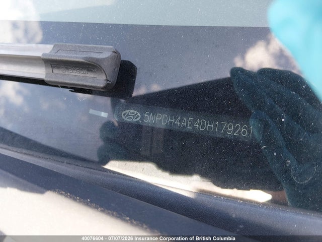 40076604 :رقم المزاد ، 5NPDH4AE4DH179261 vin ، 2013 Hyundai Elantra Gls/limited مزاد بيع