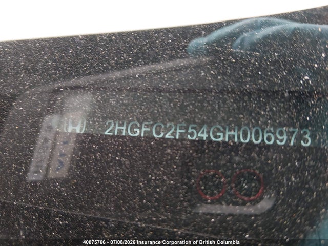 Продаж на аукціоні авто 2016 Honda Civic Lx, vin: 2HGFC2F54GH006973, номер лоту: 40075766