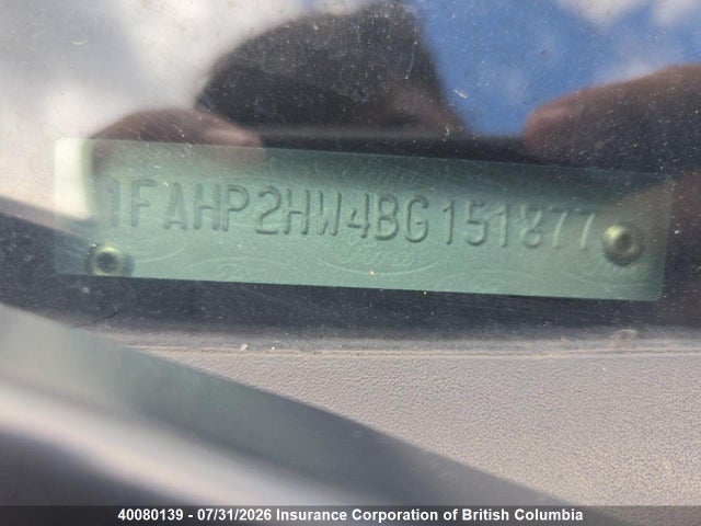 Aukcja sprzedaży 2011 Ford Taurus Sel, vin: 1FAHP2HW4BG151877, numer aukcji: 40080139
