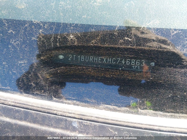 2T1BURHEXHC746863 Toyota COROLLA LE