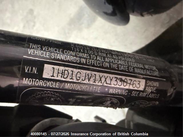 Продажа на аукционе авто 1999 Harley-davidson Fxdx, vin: 1HD1GJV1XXY330763, номер лота: 40080145