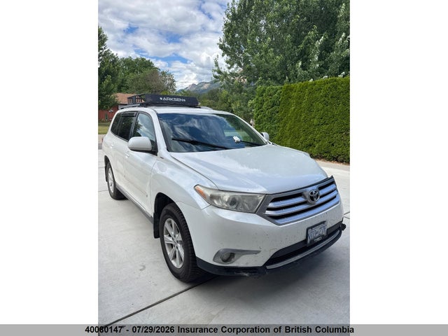 2012 Toyota Highlander Base V6 მანქანა იყიდება აუქციონზე, vin: 5TDZK3EH4CS054730, აუქციონის ნომერი: 40080147