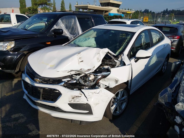 2018 Chevrolet Cruze Lt მანქანა იყიდება აუქციონზე, vin: 1G1BE5SM0J7178404, აუქციონის ნომერი: 40078751