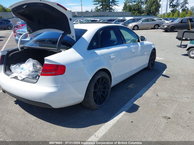 2009 Audi A4 2.0t Quattro მანქანა იყიდება აუქციონზე, vin: WAULF68K49A114074, აუქციონის ნომერი: 40076693