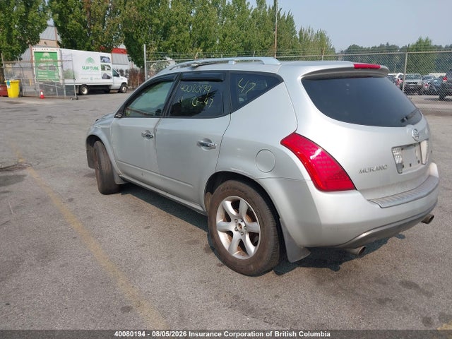40080194 :رقم المزاد ، JN8AZ08W56W519834 vin ، 2006 Nissan Murano Sl/se/s مزاد بيع