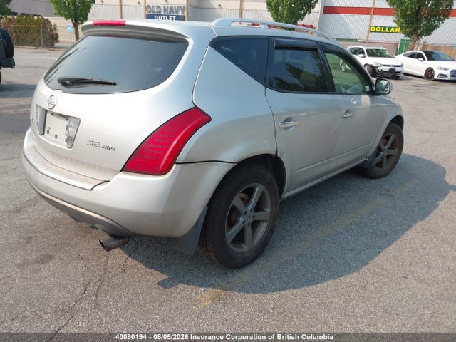40080194 :رقم المزاد ، JN8AZ08W56W519834 vin ، 2006 Nissan Murano Sl/se/s مزاد بيع