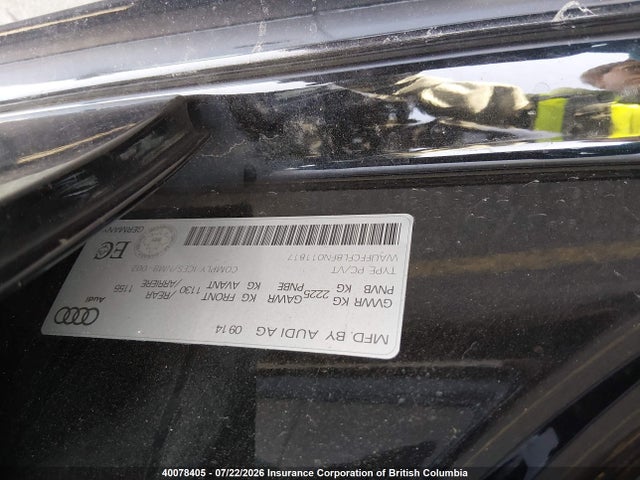 Audi A4 2.0t Progressiv Plus 2015 WAUFFCFL8FN011817 Image 9
