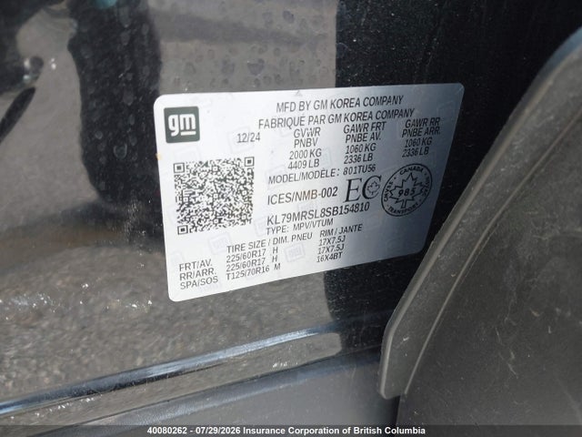 Chevrolet Trailblazer Lt 2025 KL79MRSL8SB154810 Image 9