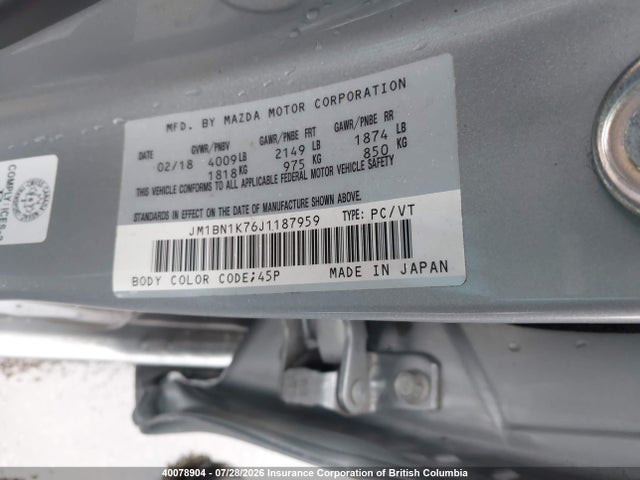 Mazda 3 SPORT 2018 JM1BN1K76J1187959 Image 9