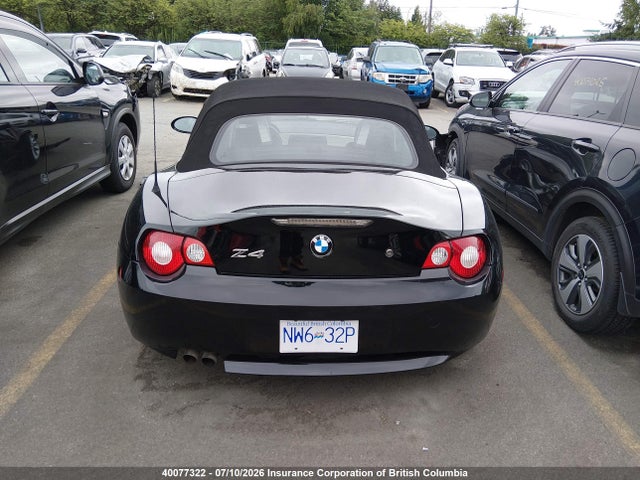 40077322 :رقم المزاد ، 4USBT33555LR70919 vin ، 2005 Bmw Z4 2.5 مزاد بيع