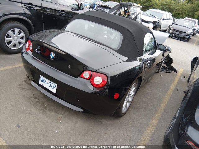 40077322 :رقم المزاد ، 4USBT33555LR70919 vin ، 2005 Bmw Z4 2.5 مزاد بيع