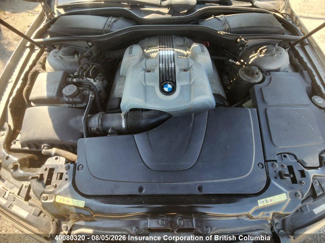 2002 Bmw 745i მანქანა იყიდება აუქციონზე, vin: WBAGL63412DP58879, აუქციონის ნომერი: 40080320