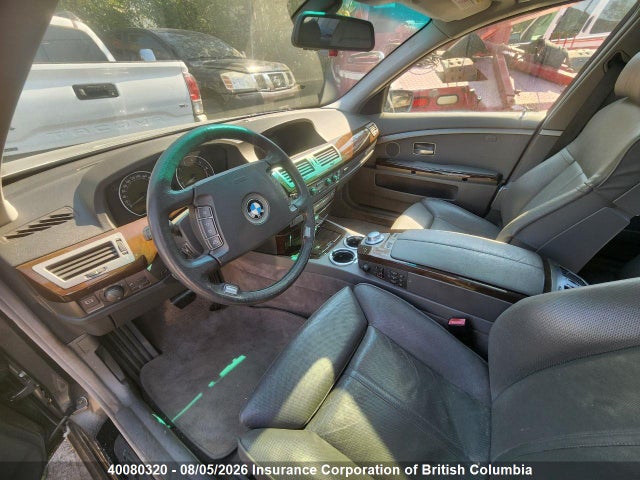 2002 Bmw 745i მანქანა იყიდება აუქციონზე, vin: WBAGL63412DP58879, აუქციონის ნომერი: 40080320