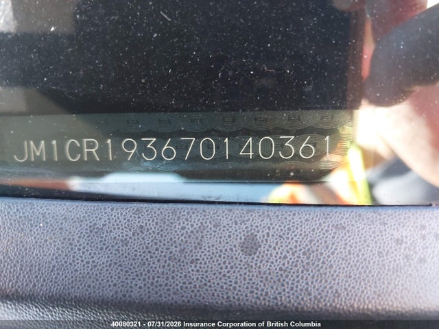 40080321 :رقم المزاد ، JM1CR193670140361 vin ، 2007 Mazda 5 مزاد بيع