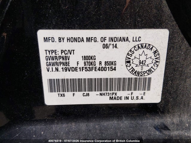 Acura Ilx 20 Premium 2015 19VDE1F53FE400154 Image 9